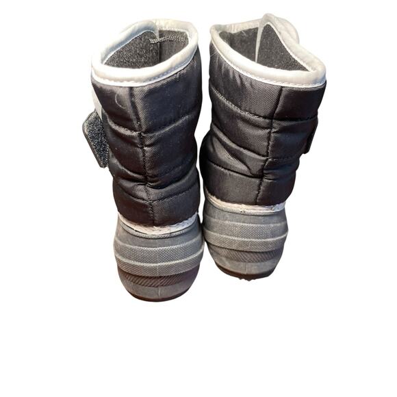Cat & Jack Snow Boots Toddler Little Boy Girl‎ 7 Black & Grey Waterproof - Picture 6 of 9